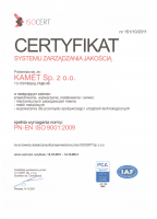 Certyfikat ISO