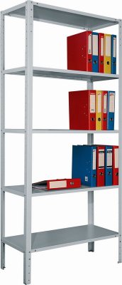 Stationary warehouse shelves