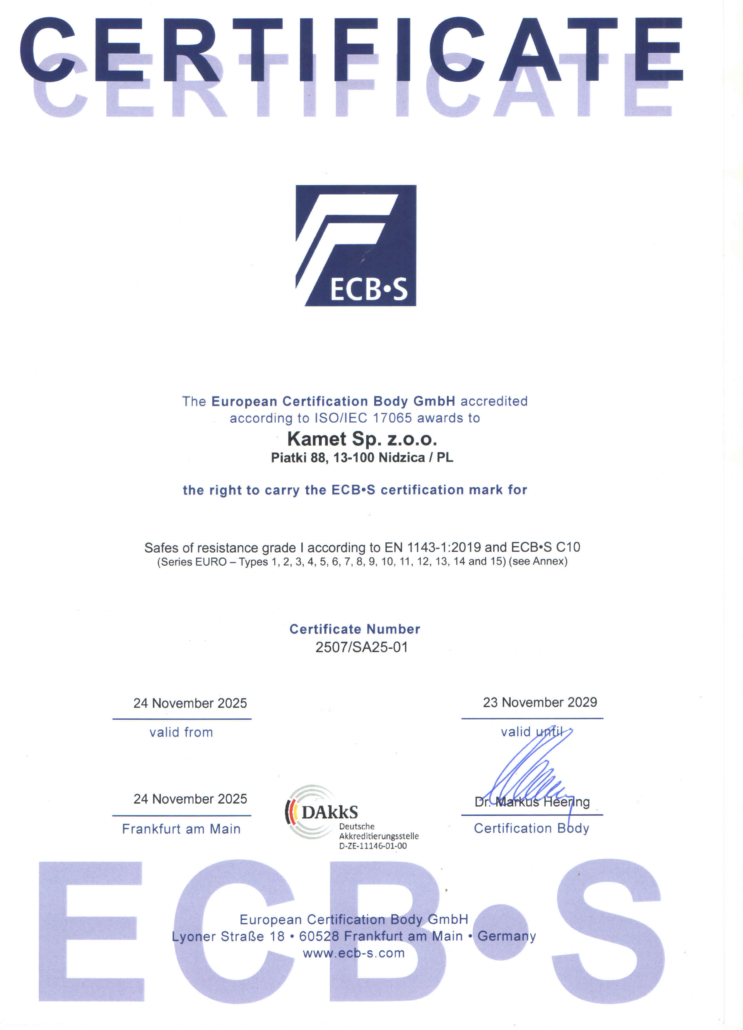 Certyfikat ECBS